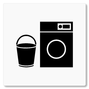 Prádelna, 100x100mm, bílá, Nevada